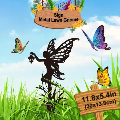 Garden Fairy Metal Outdoor Decor for Your Patio and Lawn - Image 2