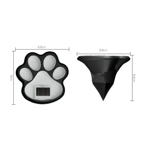 Solar Lawn Light Dog Paw Footprints Stairs Light Outdoor Waterproof Balcony Garden Fence Landscape Decoration Solar Powered Lamp - Image 6